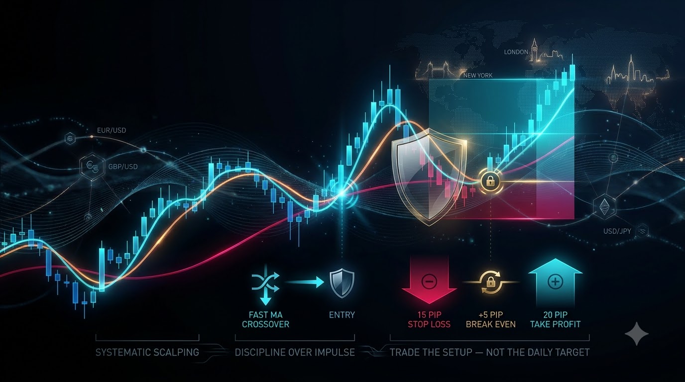 Chiến Lược Forex Scalping 20 Pips: SMA 5 + WMA 144